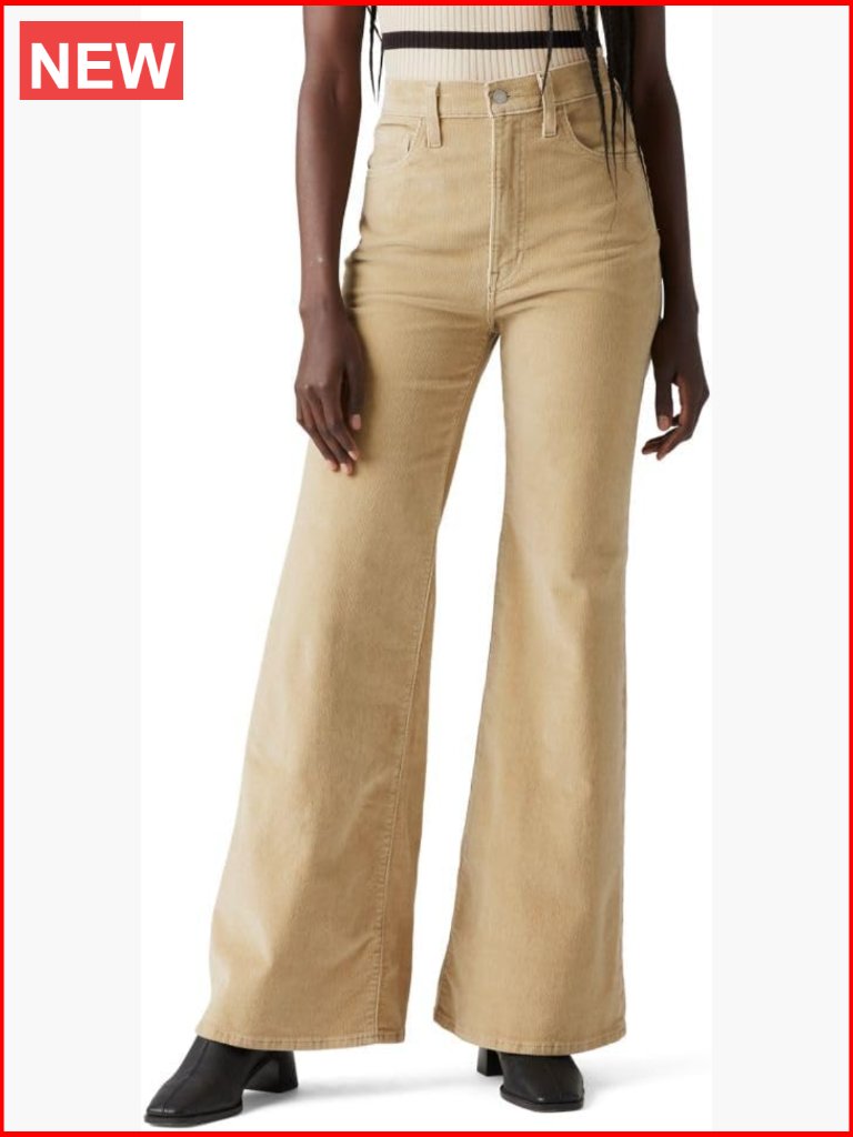 High Rise Bell Bottom Flare Jeans - 12in Rise, 32in Inseam Stretch Cotton